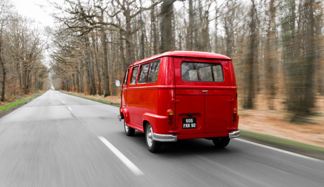 renault estafette rouge arrière années 60